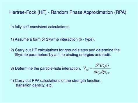 PPT THE NUCLEAR MATTER EQUATION OF STATE AND PROPERTIES OF FINITE