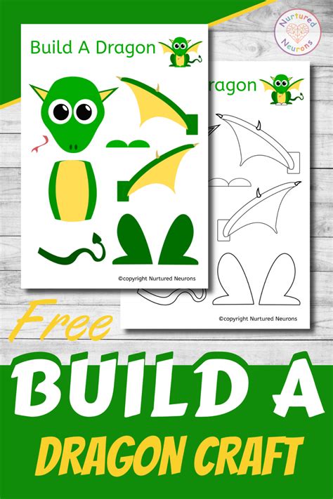 Printable Dragon Craft Template - Printable Templates