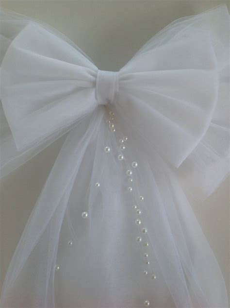 Double Layer Tulle Pew Bow A Touch Of Ribbon