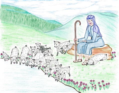 Free Bible School Materials: God's Sheep Visuals: Shepherded Sheep ...