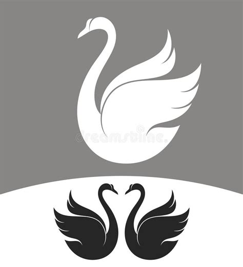 Collection De Symbole De Cygne Illustration de Vecteur - Illustration ...