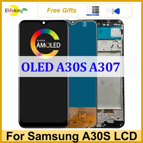 64 Oled Lcd For Samsung Galaxy A30s A307 Display Touch Screen A307f A307fn A307g A307gn