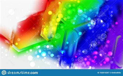 Abstract Colorful Blur Lights Background Stock Vector - Illustration of sparkle, shiny: 163015267