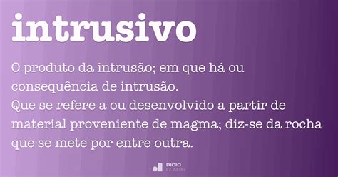 O Que Significa Intrusivo