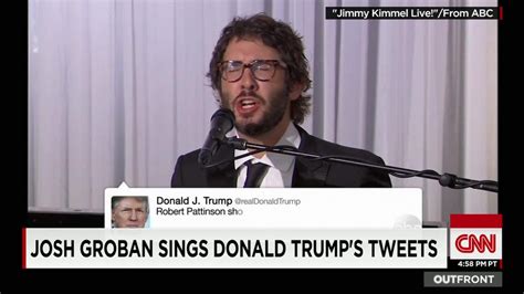 Josh Groban Croons Donald Trump S Tweets Cnn Video