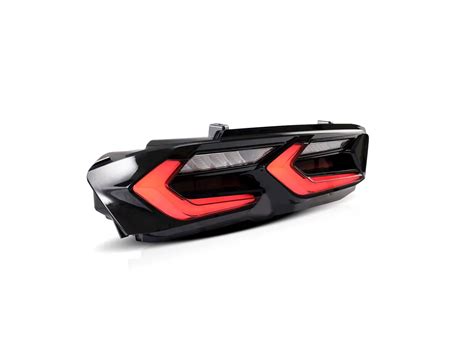 Auto Addict Usa Camaro Velox Led Tail Lights Gloss Black Housing Red