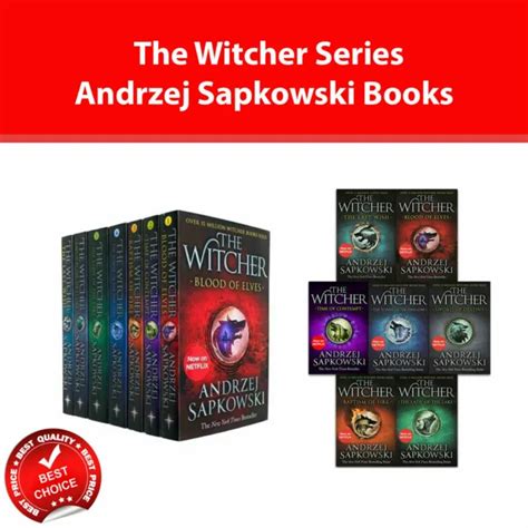 Witcher Series Andrzej Sapkowski Books Collection Set Fiction Pack