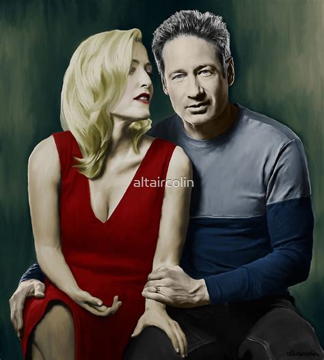 "Gillian Anderson and David Duchovny" by altaircolin | Redbubble