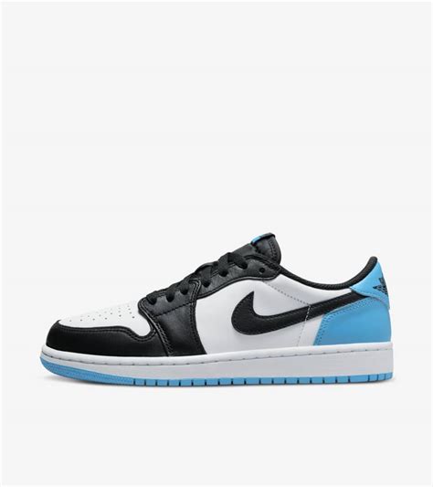 Womens Air Jordan 1 Low Black And Dark Powder Blue Cz0775 104