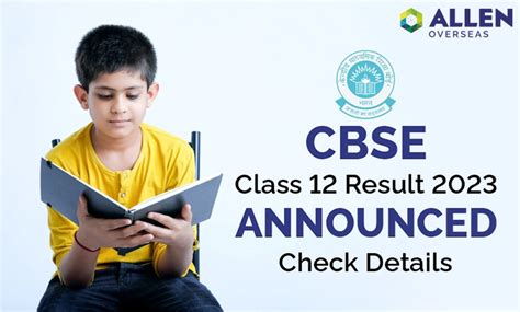 Cbse Class 12th Result 2023 Announced Check Details