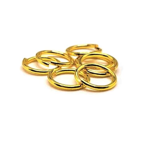 Or Pieces Mm Gold Plated Open Jump Rings G Michaels