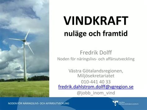 PPT VINDKRAFT nuläge och framtid PowerPoint Presentation free