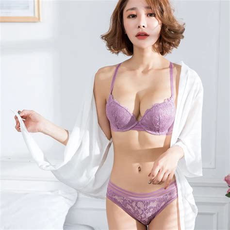 MINGMO 2018 New Bra Set Lace Embroidery Push Up Sexy Luxury Lingerie