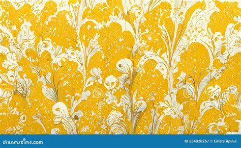 Yellow Wallpaper Pattern Background Wallpaper Illustration Stock ...