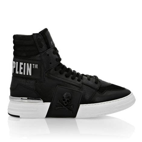 Philipp Plein Ayakkabı Phantom Kick Hi Top Siyah Erkek Maslak Outlet