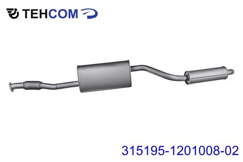 315195120100802 Глушитель УАЗ-315195 Хантер дв.ЗМЗ-409 ЕВРО-4,5 с ...