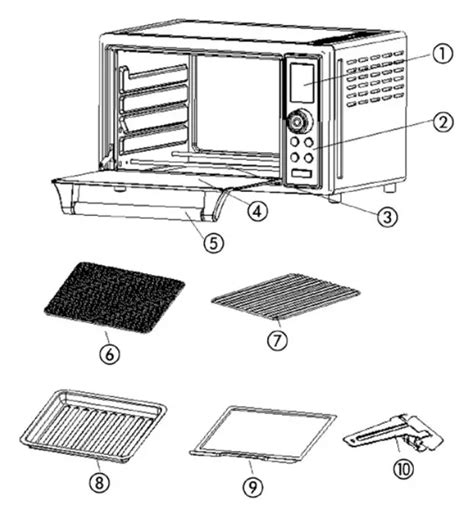 Avanti Poa8k3s Digital Oven Broiler Air Fryer Instruction Manual