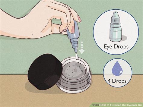 how to fix dried eyeliner