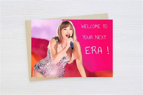 Taylor Swift Birthday Card Etsy Uk