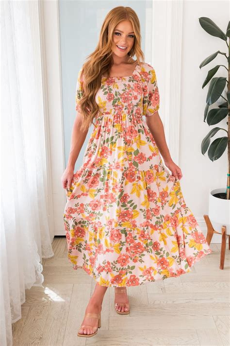 The Indy Modest Floral Dress