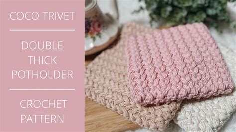 Coco Trivet Crochet Pattern Sass Stitch YouTube