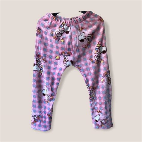 Peanuts Snoopy Pajama Sleepwear Women S Fashion Bottoms Other