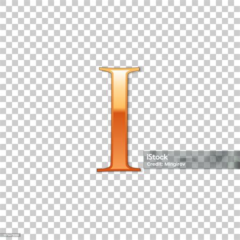 golden roman numeral number     alphabet letter isolated