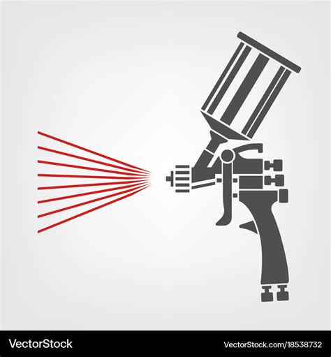 Spray Gun Icon Royalty Free Vector Image Vectorstock