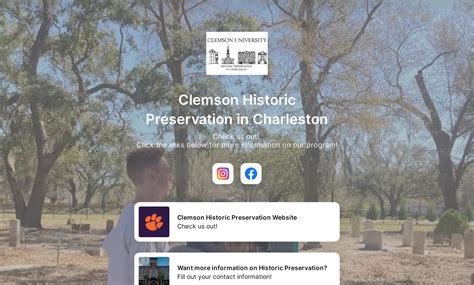 Clemson Historic Preservation in Charleston's Flowpage