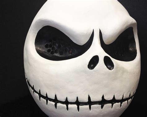 Jack Skellington costume mask head. Adult size. Handmade.