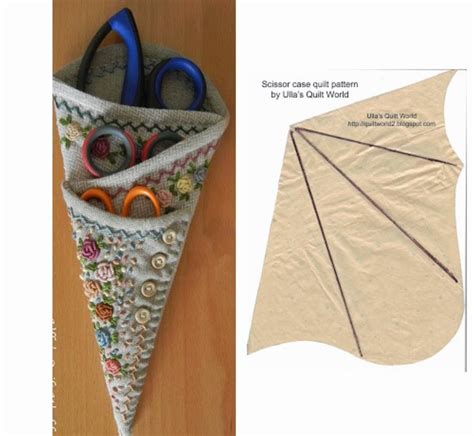 Класс! Чехол для ножниц из ткани. 11 разных моделей