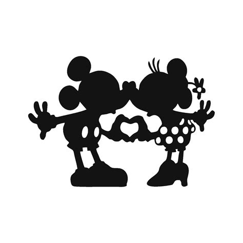 Disney Mickey And Minnie Mouse Heart Hands SVG File PNG File Etsy