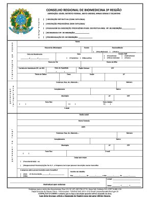 Preenchível Disponível crbm3 org Requerimento para inscri o de Pessoa F