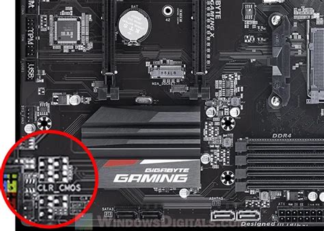 Comment R Initialiser Le Cmos Sur Une Carte M Re De Pc