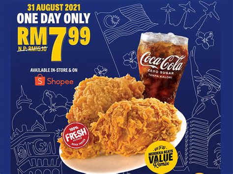 Texas Chicken Malaysia RM7.99 Merdeka Promotion 2021