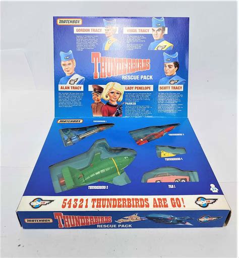 Lot A Matchbox Thunderbirds Rescue Pack Five Models In Original