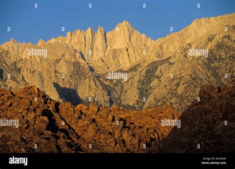 Mount Whitney The Highest Peak In The Sierra Nevada California Usa