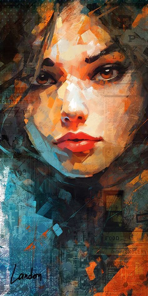 face portrait art  window   soul portrait art abstract