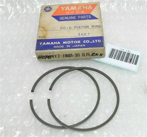 Yamaha RX135 RXK RXking RX King RZ135 Piston Ring 0 75 NOS Genuine 4Y2