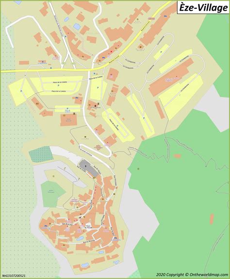 Èze Map | France | Discover Èze with Detailed Maps