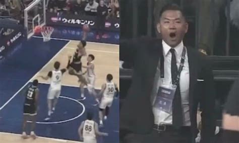 Basketball Top5 影快訊太燃了！米歇爾禁區免責區外起跳爆扣日本球員 聯盟副會長陳建州張嘴看傻