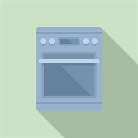 Hot Oven Icon Flat Vector Electric Convection Stove 15111237 Vector Art At Vecteezy