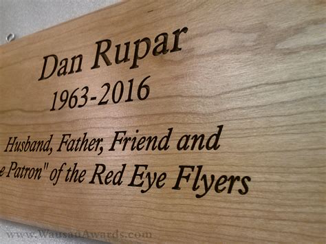 Laser Engraved Wood Plaques