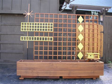 Mid Century Modern Marque Privacy Screen Or Trellis 95 00 A