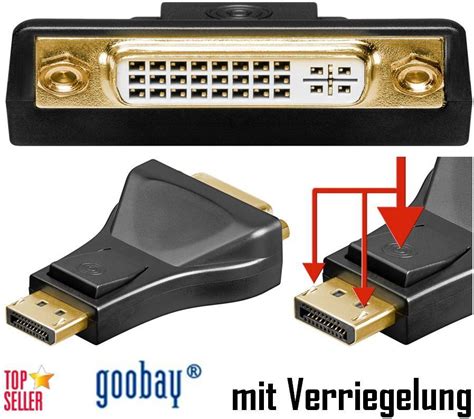 Displayport Stecker Dvi I Buchse Dual Link Pin Vergoldet Von