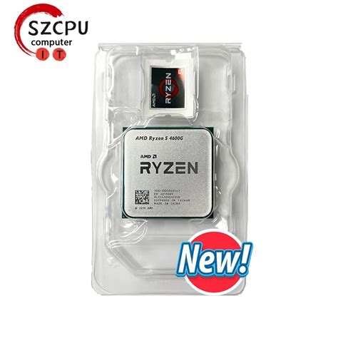 Amd ryzen 5 4600グラムR5 4600グラム3.7 ghz 6コア12スレッドcpuプロセッサ7NM L3 = 8メートル100 ...
