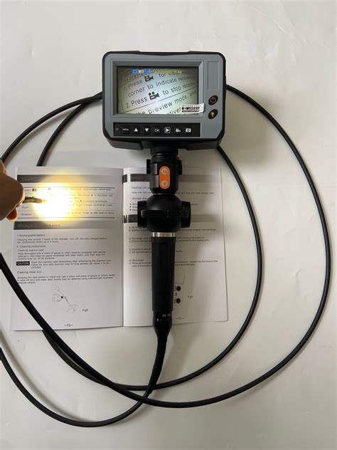 4 Way Articulating Borescope With 6mm Optical Fiber Light 3 0m Probe