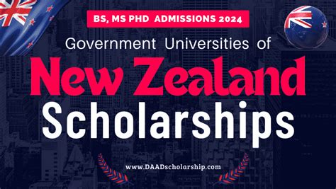 New Zealand Government Scholarships 2024 In Government Universities Of