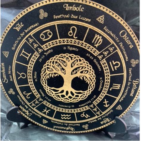 Roda Do Ano Sul Sabbat 20 Cm Wicca Witch Elo7