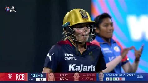 M Rcb Vs Mi Georgia Wareham Wicket